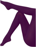 Super Control Top Purple Tights Opaque 12 PACK 8060D