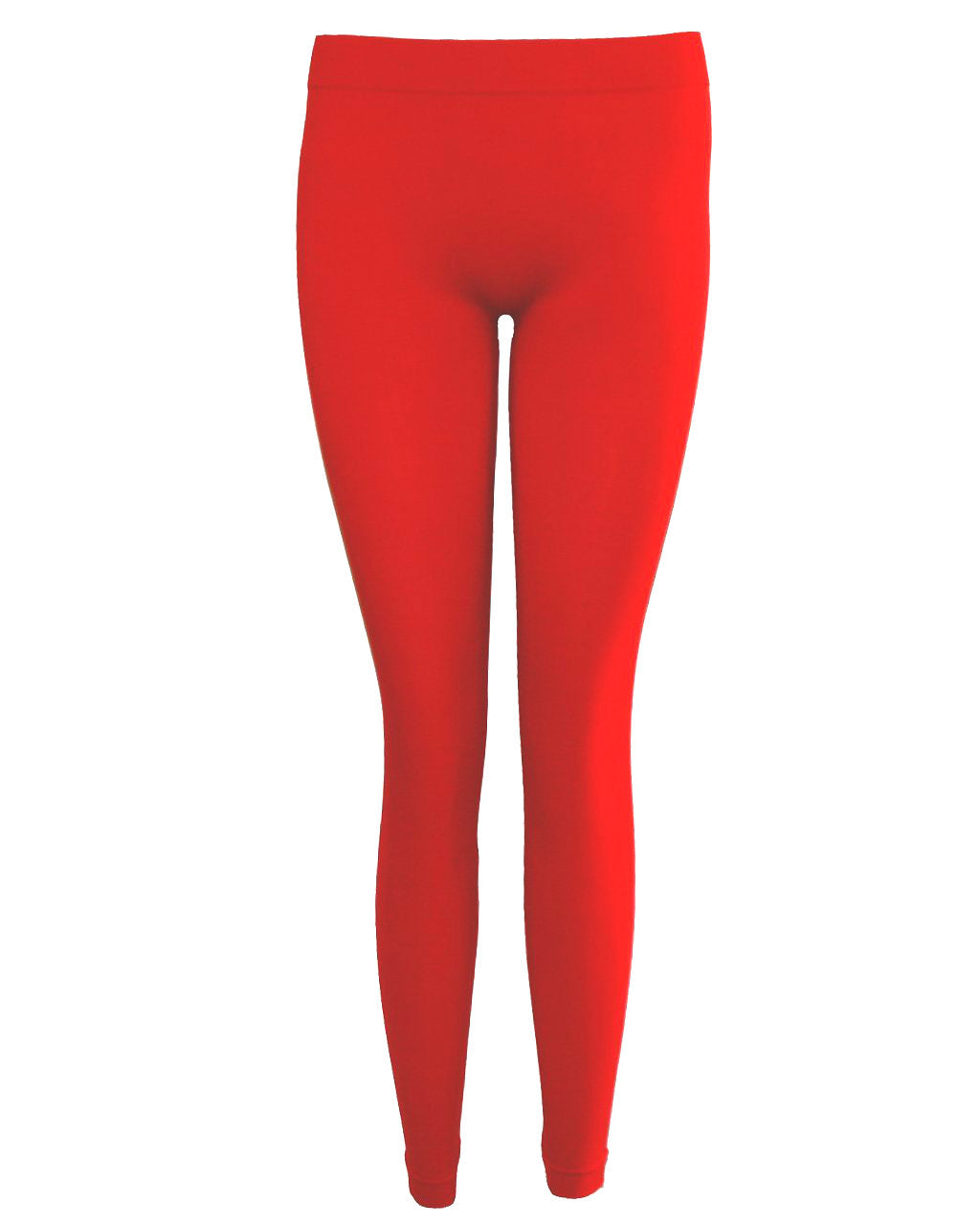 Red Footless Leggings 8093