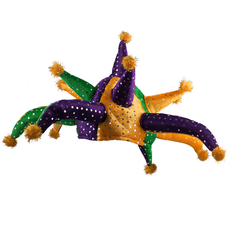 Original "Big Easy" Mardi Gras Sequined Jester Hat 5879