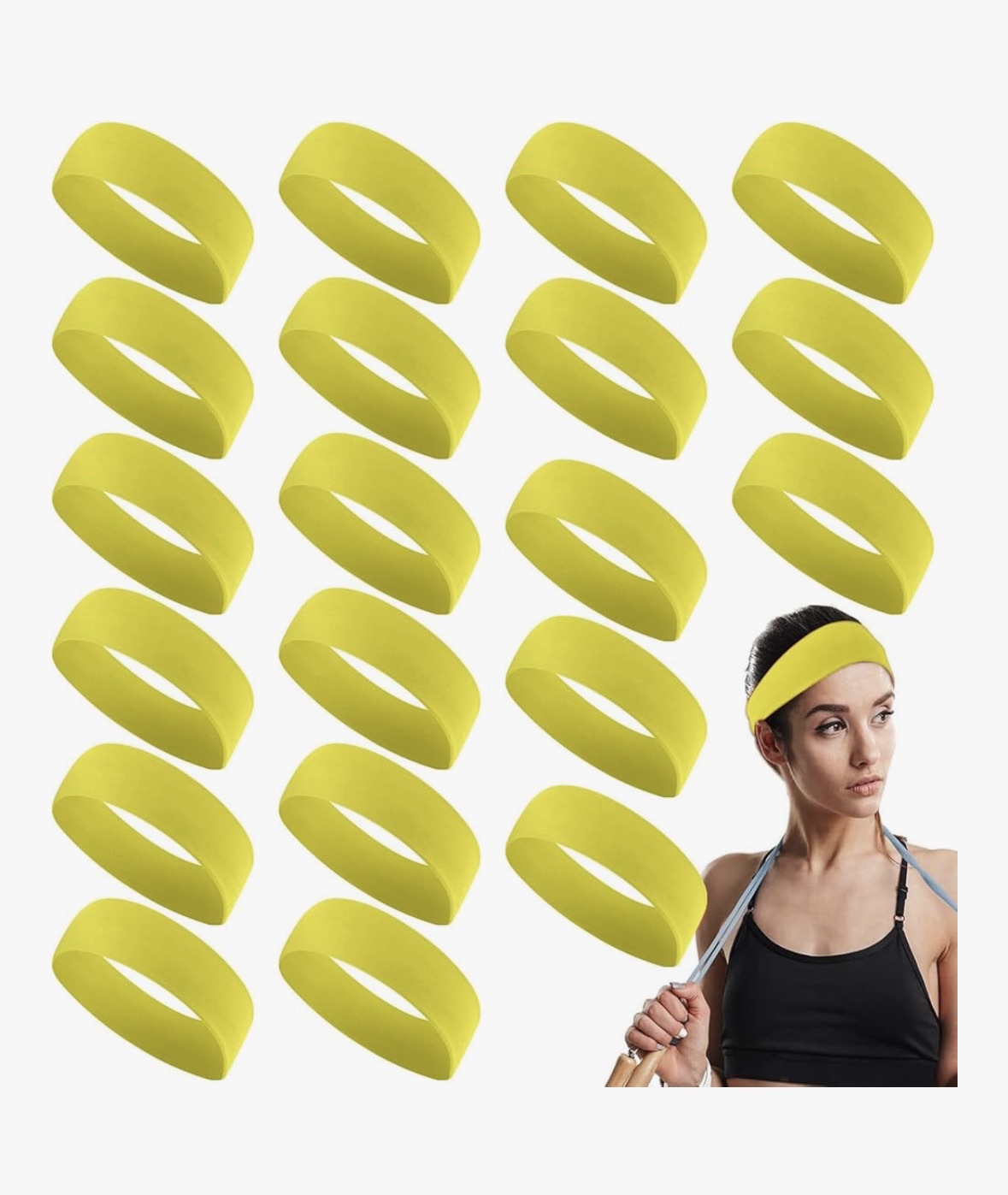 Yellow  Sweatband/Headband 3100