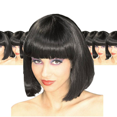 Black Bob Wig 6042C 12 PACK