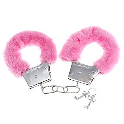 Purple Furry Handcuffs 1793 12 PACK