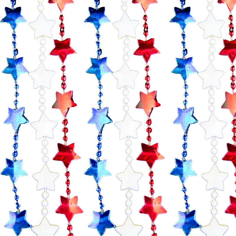 4th of July Star Beads 6523