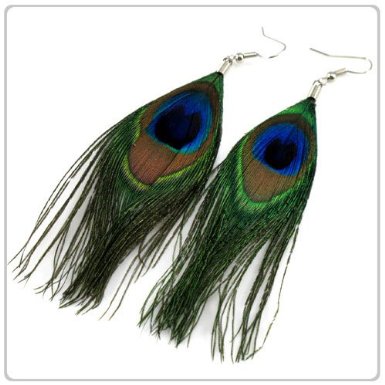 Peacock Necklace and Earring Set 6533