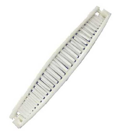 White Banana Clips 6684
