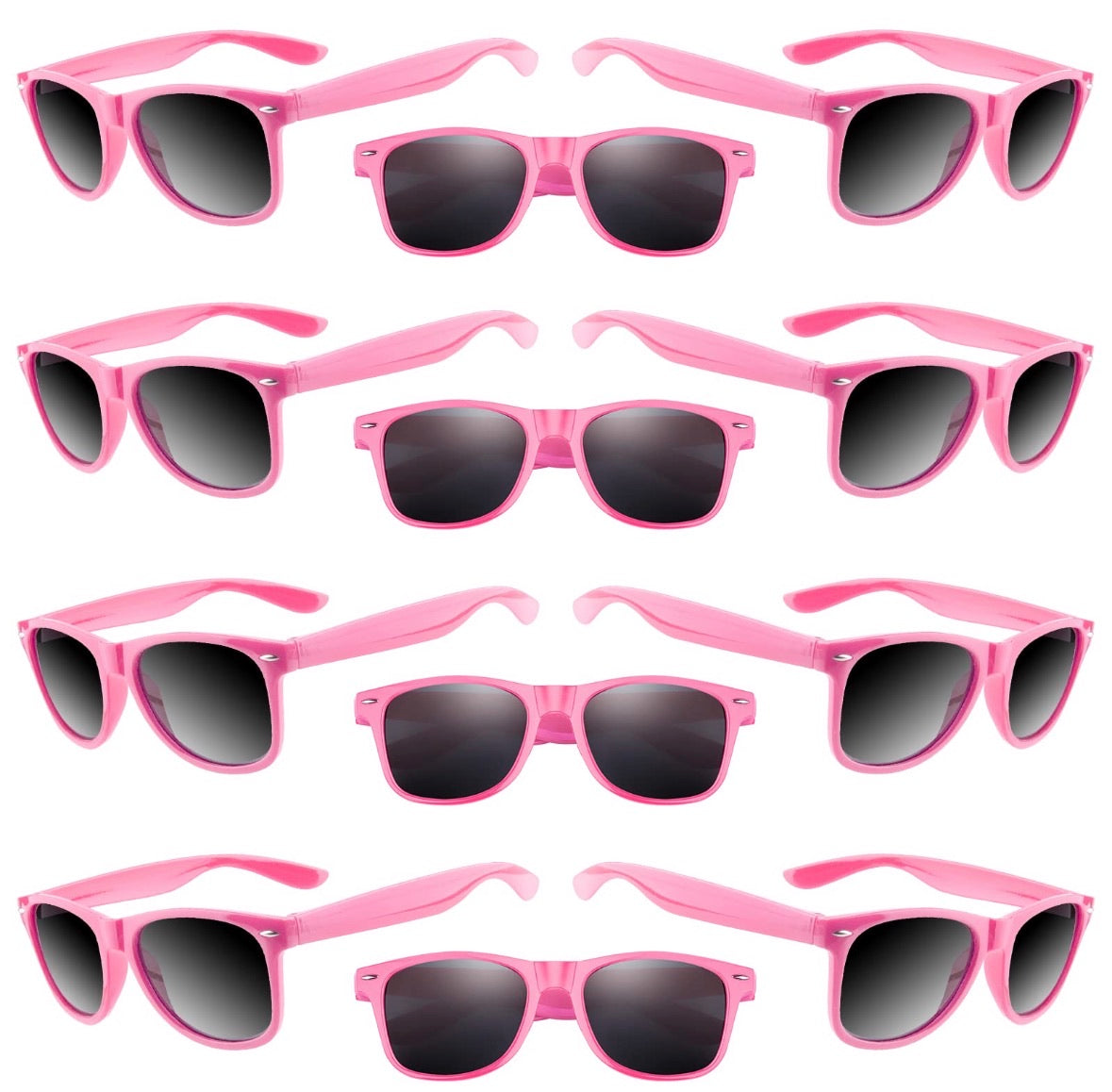 Pink Sunglasses | Iconic 80's Style 12 PACK | 1074