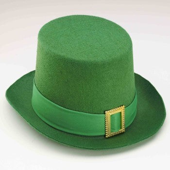 St Patricks Day Hats 12 PACK Green Leprechaun Hat with Gold Buckle 5886
