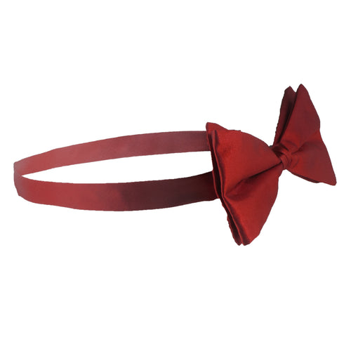12 PACK Satin Bow Tie Men's Burgundy 6841