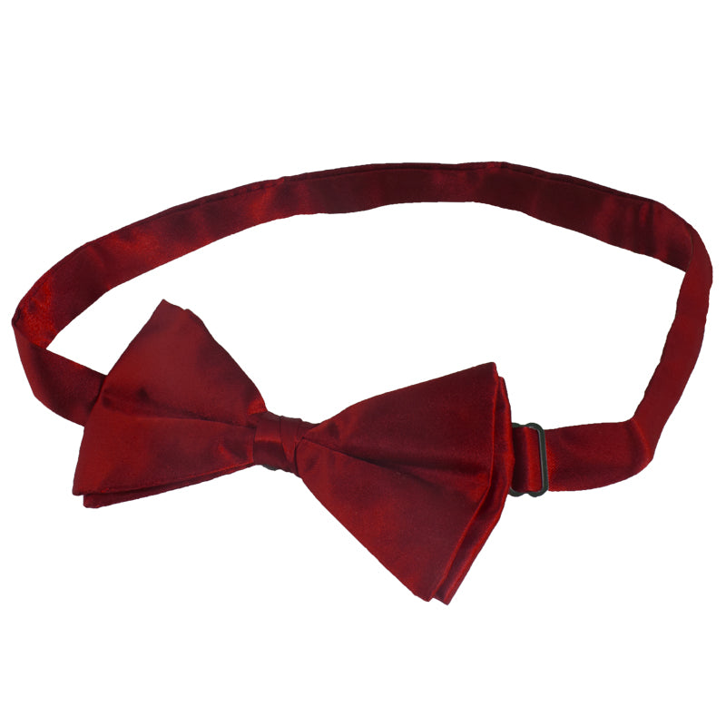 12 PACK Satin Bow Tie Men's Burgundy 6841D