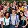 Colorful Suspenders | Holdup Suspenders | Mixed Colors 12 PACK 1291A