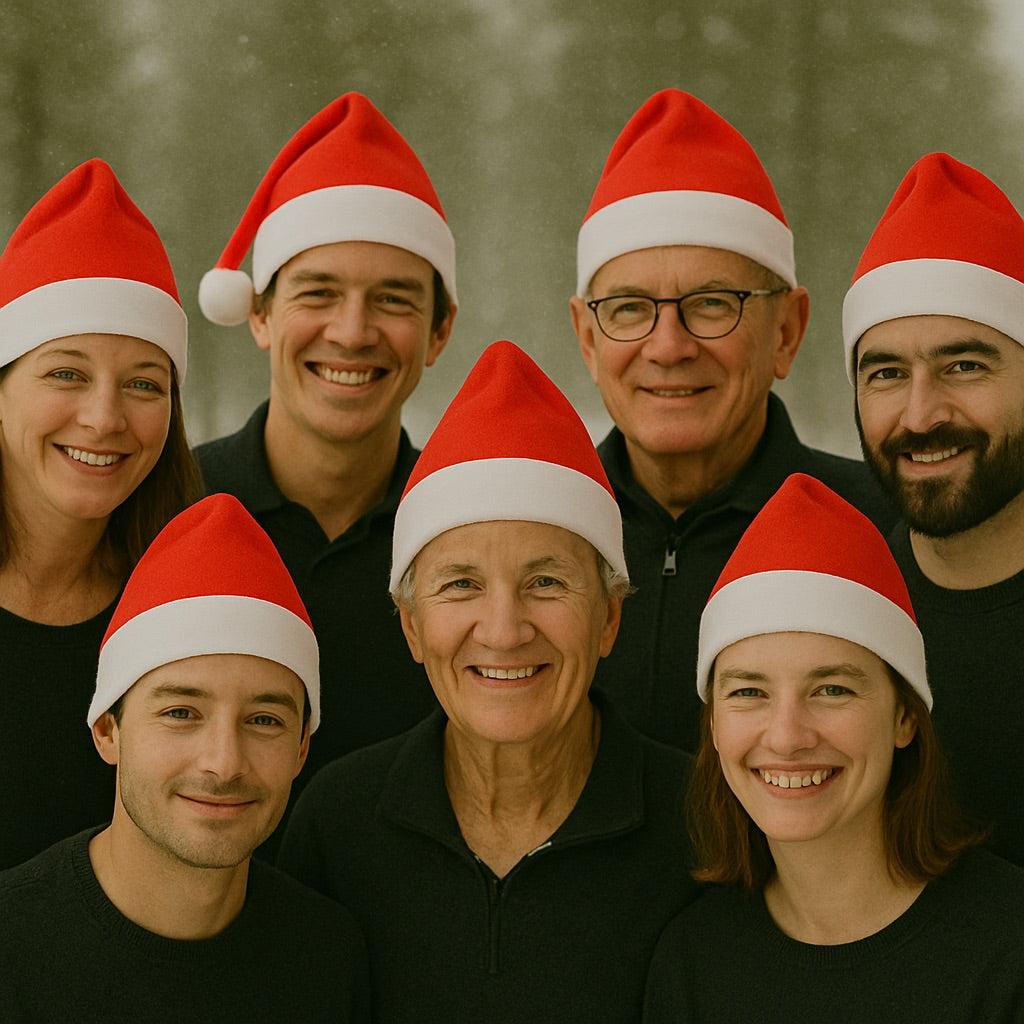 Adult Classic Santa Hats Bulk Red 12 PACK 22.5" Standard Adult SIze 1512D