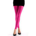 Neon Pink Footless Tights 8016