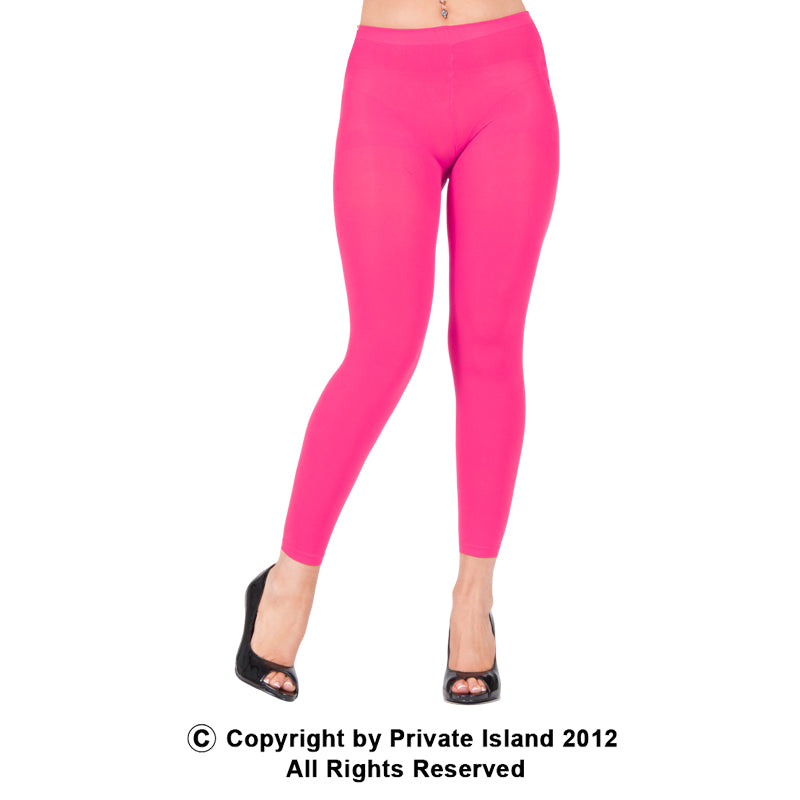Hot Pink Footless Tights 8096