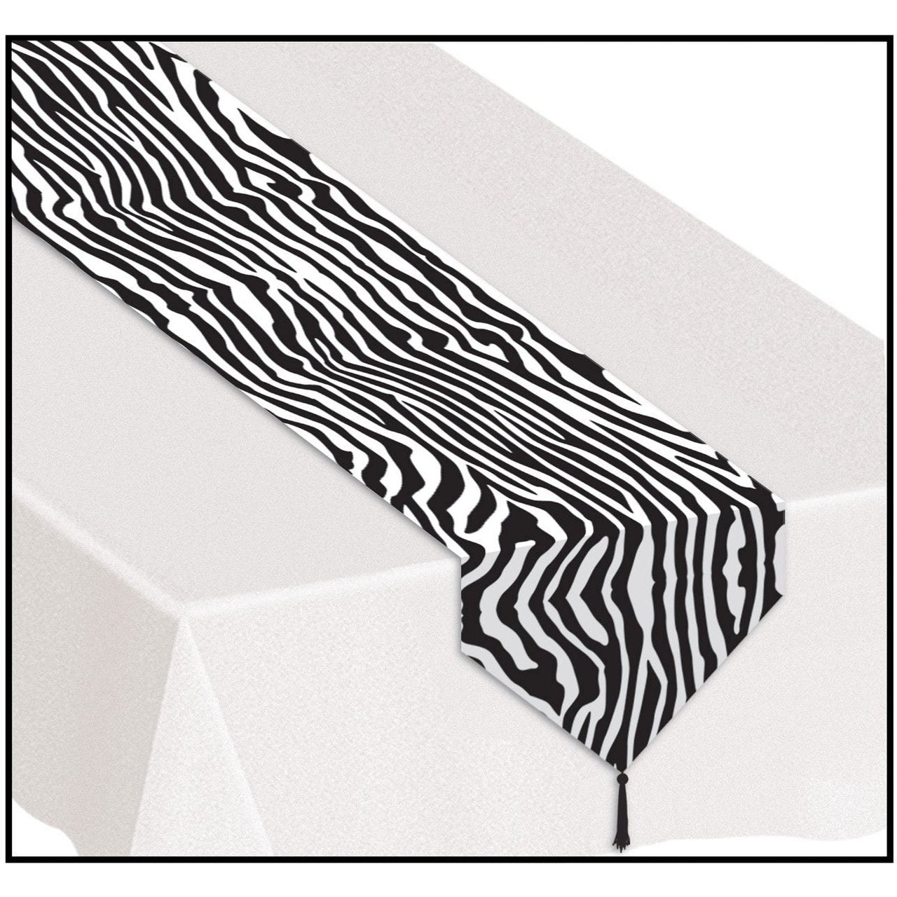 Zebra Table Runner Party Prop 3895