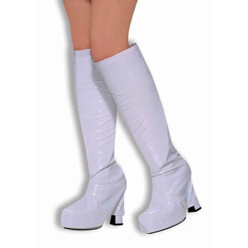 60's Mod White Go Go Boot Tops 8586