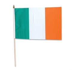 St. Patricks Day Irish Pride Flags 12"12 PACK  9071
