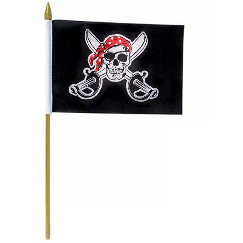 12 PACK Wholesale Pirate Flags 12x18 " 9031