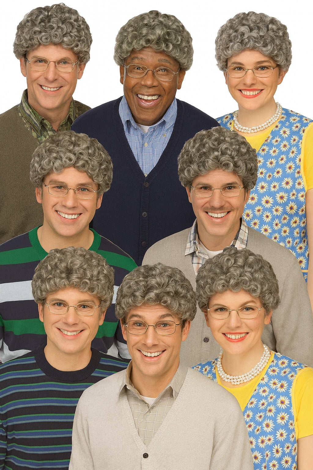 Grandma Wig Wholesale | Grandma Wig Bulk | 12 PACK WS6039D