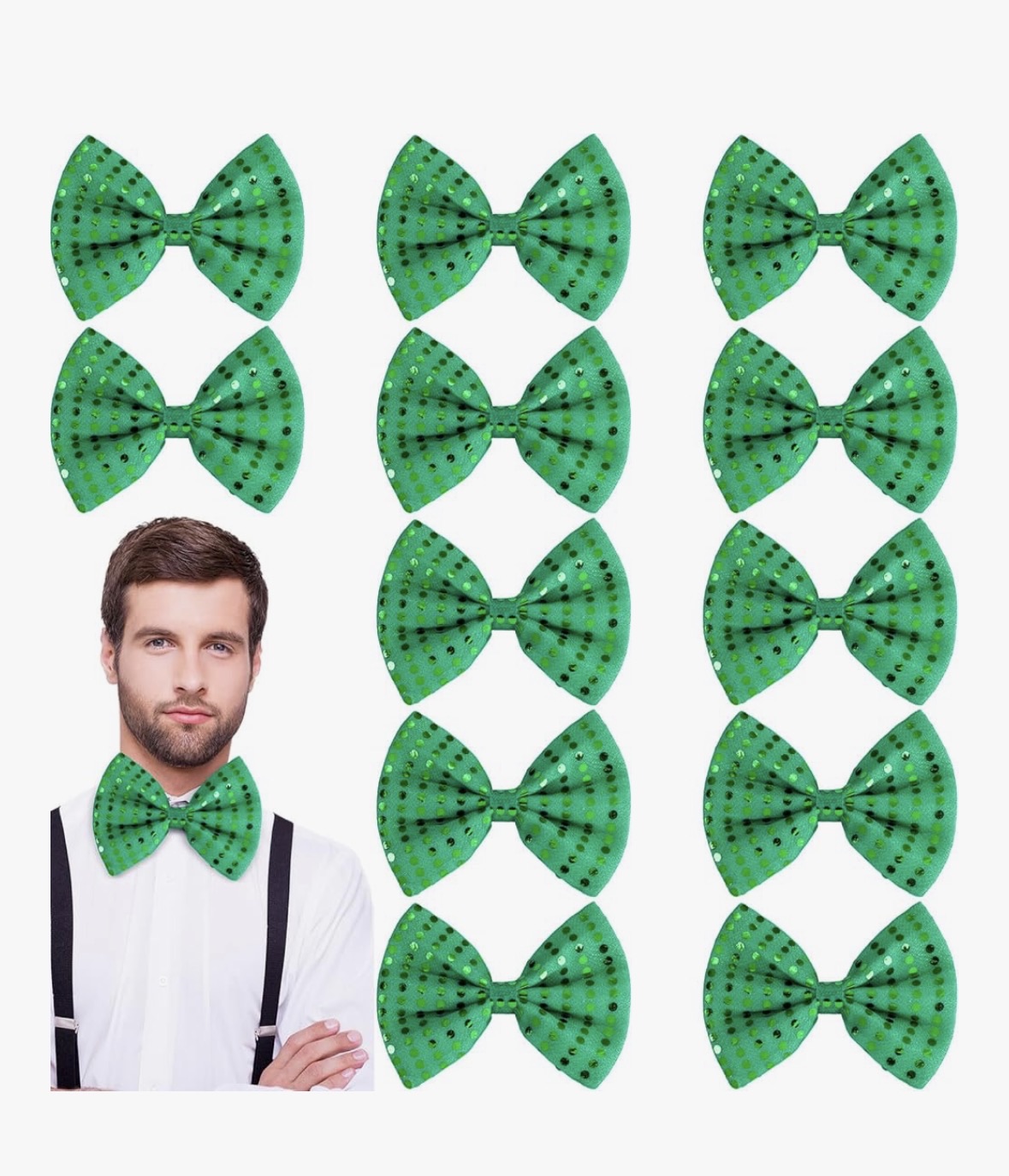 Wholesale St. Patricks Bow Ties |  12 PACK 6803D