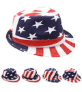 12 PACK USA American Flag Fedoras 1310SUS Adult Size