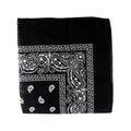 Black Bandana 22" Square Standard 100% Cotton 12 PACK 1911D