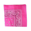 Hot Pink Bandana 22" Square Standard 100% Cotton 12 PACK 1917D