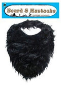 Fake Beard | Fake Mustache | Halloween Beard | Black 8" 12 PACK 1622