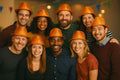 12 PACK Fedora Hat Orange Poly Cotton  WS1313D Adult Size