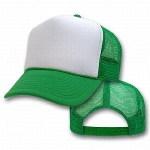 Bulk 12 PACK Kelly Green Trucker Caps  WS1466D