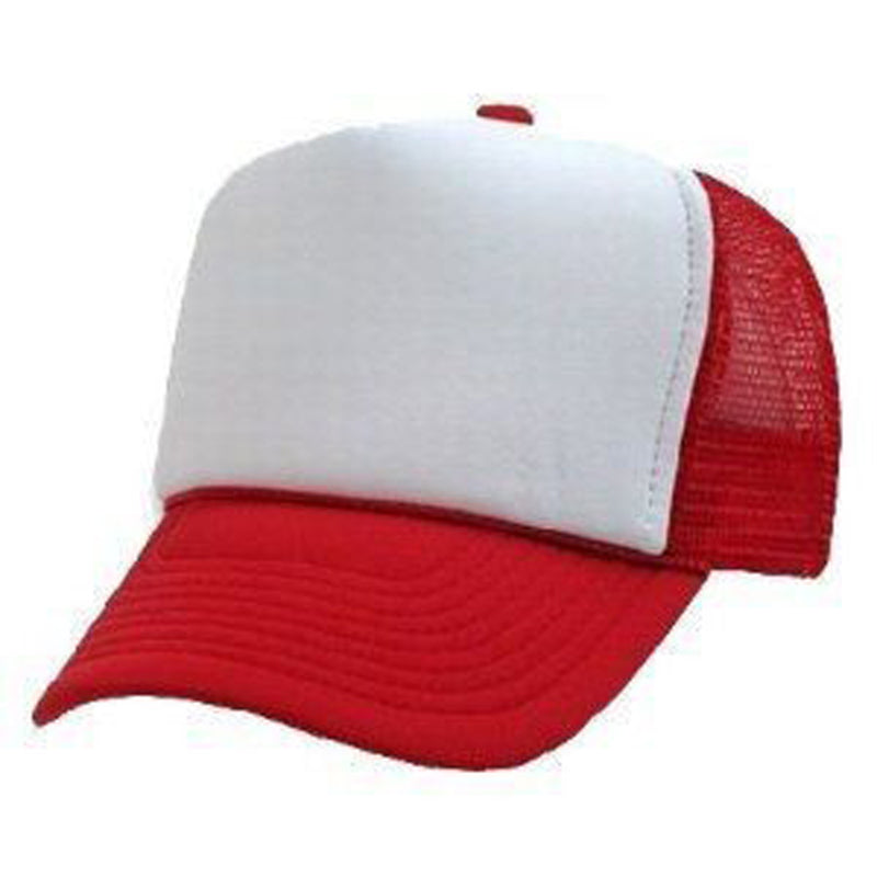 Bulk 12 PACK Red/White Trucker Caps 12 PACK WS1460D