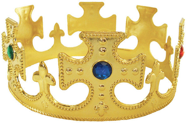 Gold King Costume Crown 12 PACK WS1440DB