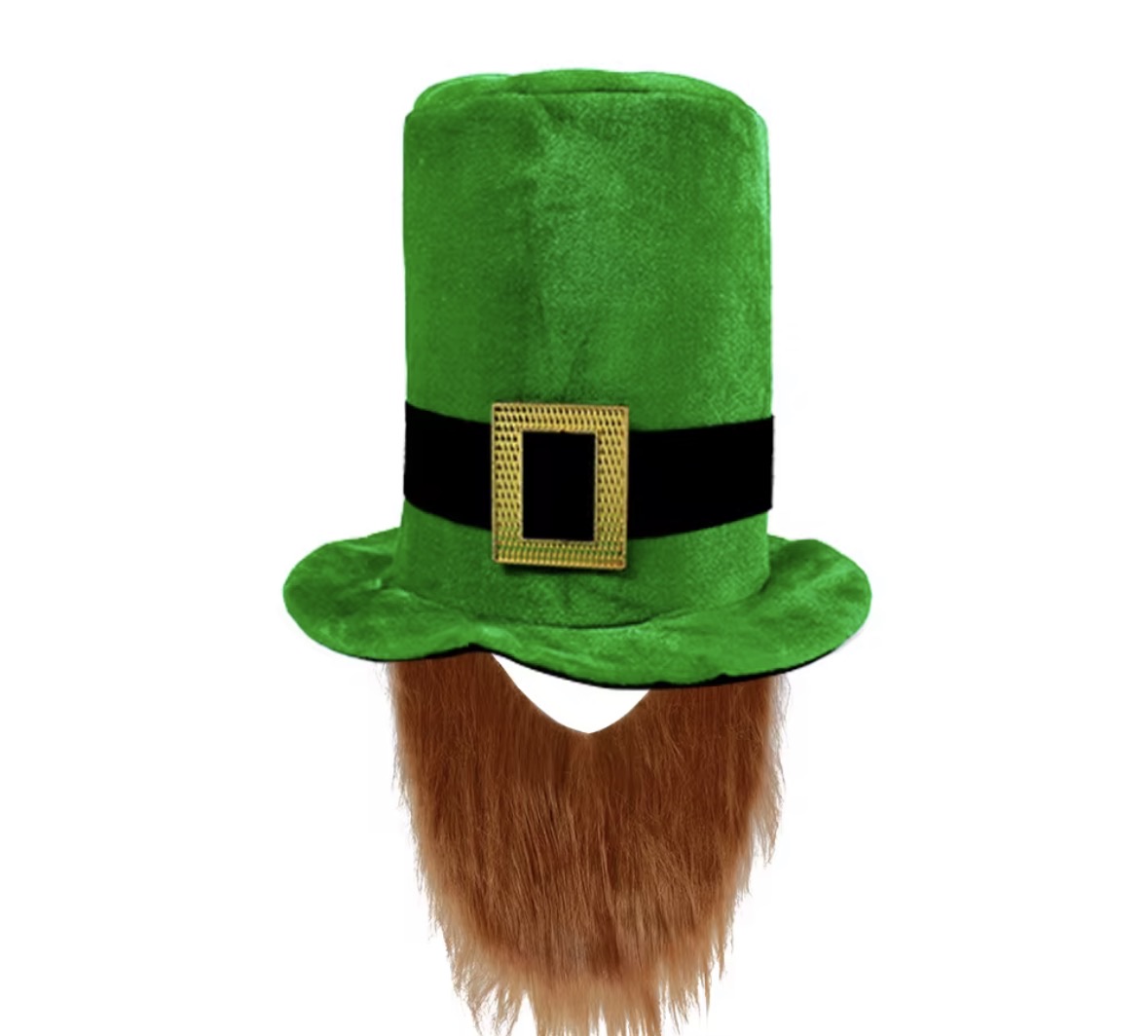St Patricks Top Hats Bulk | Leprechaun with Attached Beard 5852DZ