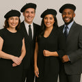 Navy Blue Beret Wool 22.5" Standard Adult Size 1367