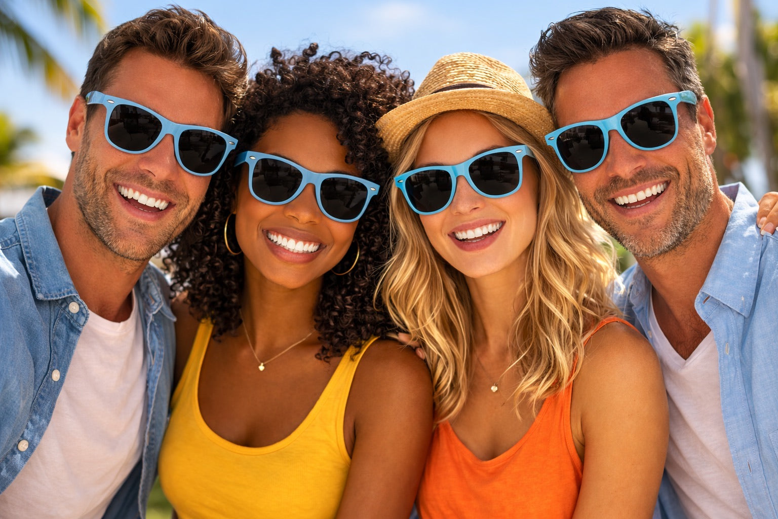 Turquiose Blue Sunglasses |  Iconic 80's Style | 12 PACK Adult Size 1057