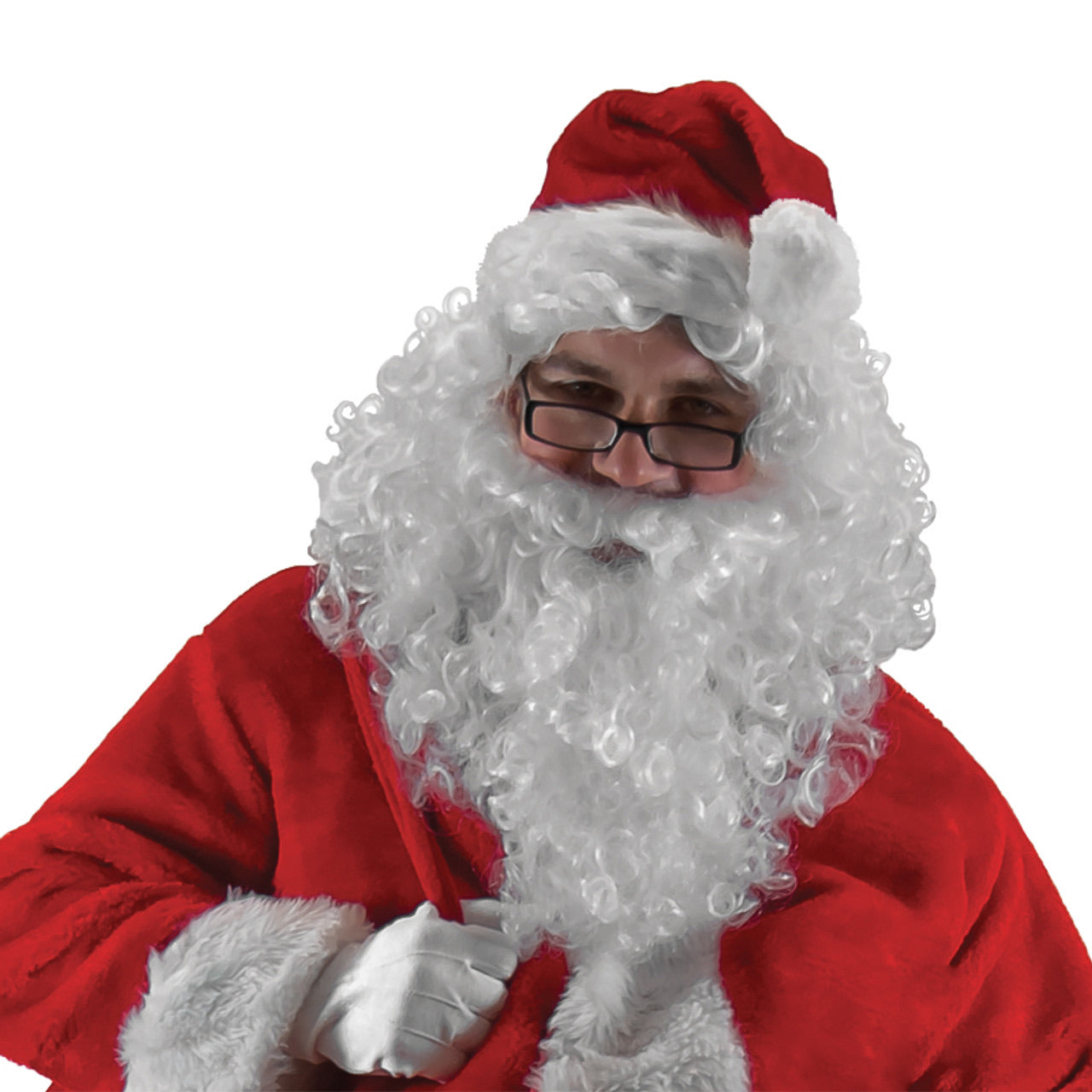 Santa Wig and Beard Set Deluxe 6061