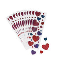 Valentines Day Glitter Heart Stickers |  25 PACK 20003