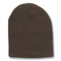 Short Beanie Hat Brown 5732