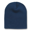 Short Beanie Hat Navy Blue 5734