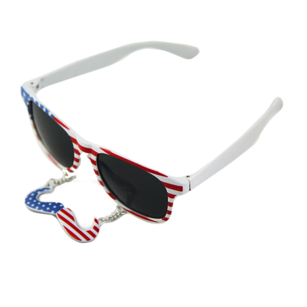 American USA Mustache Sunglasses 7094