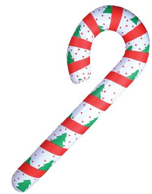 Candy Cane Inflates Bulk 12 PK 4 FT Tall 9224DZ
