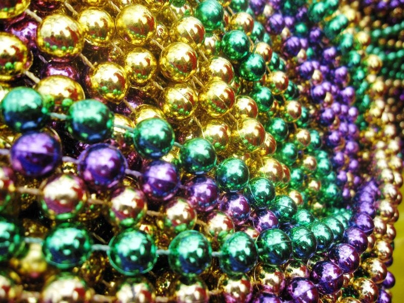 Mardi Gras Party Beads Bulk |  216 PC | 8mm Mixed WS6526D