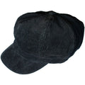 Black Corduroy Newsboy Cap  Adult  1411