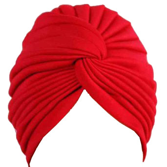 Red Turban Head Cover Hat 5975