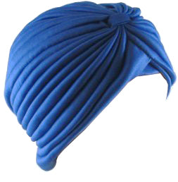 Royal Blue Turban Head Cover Hat 5978