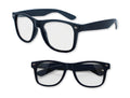 Navy Blue with Clear Lens 80s Styles Sunglasses Adult 12 PACK 10820