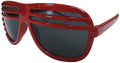 Red Half Shutter Shades Sunglasses 1154
