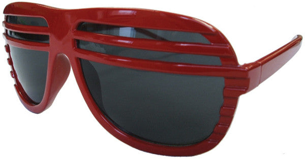 Red Half Shutter Shades Sunglasses 1154