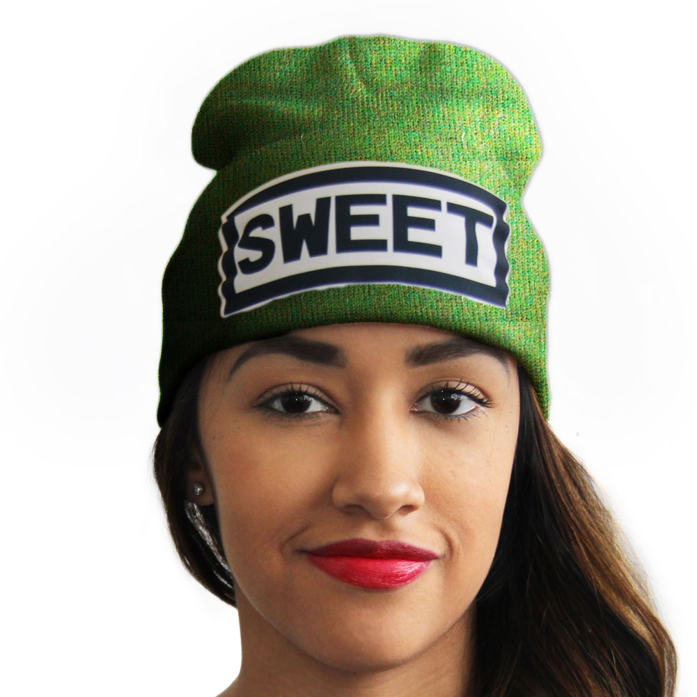 Sweet Hats | Sweet Beanies | Slang Beanies  Ribbed Comfort Knit Hats 10+ Colors 10533