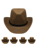 Brown Cowboy Hats Bulk |  Adult 12 PACK 1480BR UNISEX