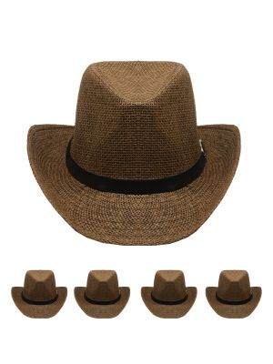 Brown Cowboy Hats Bulk |  Adult 12 PACK 1480BR UNISEX